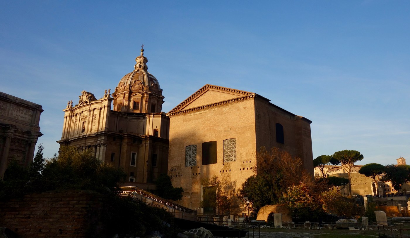 The surviving Curia Julia in the Roman Forum