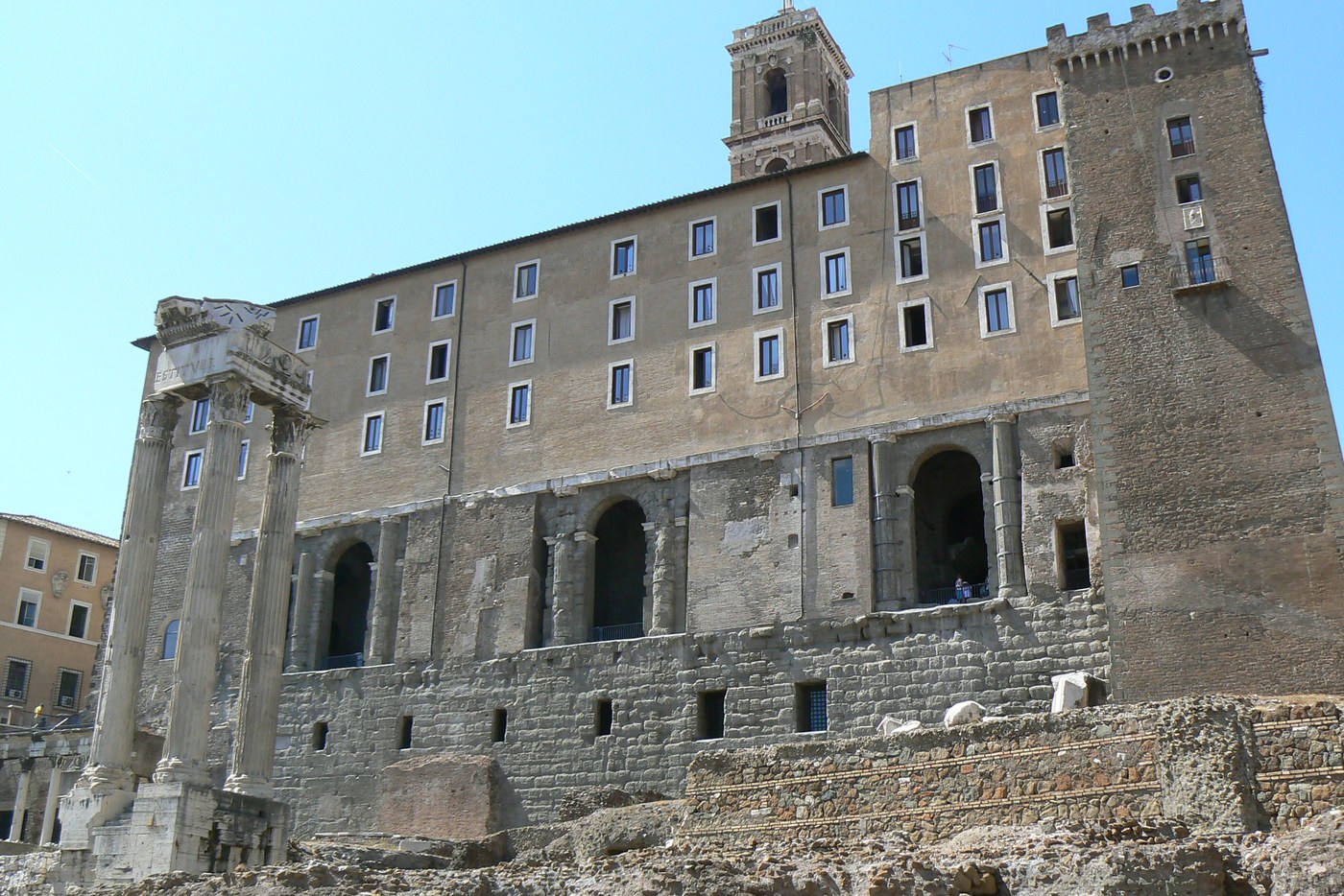 The Tabularium overlooking the Roman Forum