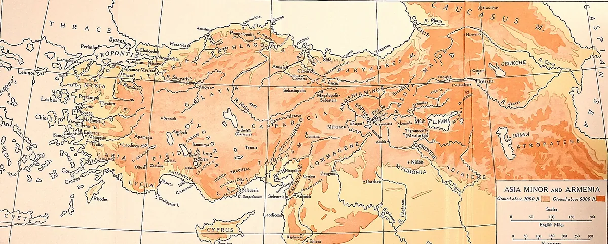 Cambridge Ancient History map plate: Asia Minor and Armenia