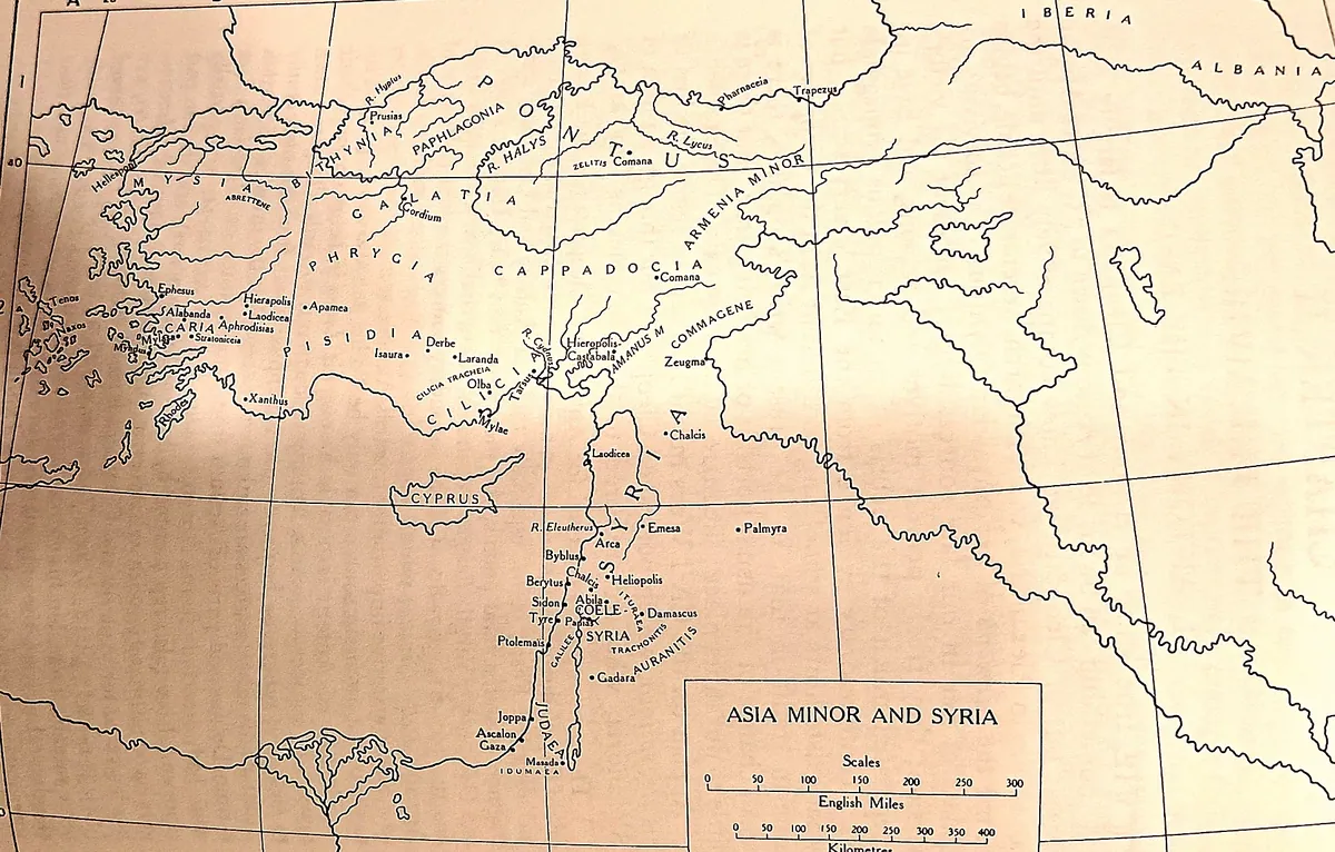 Cambridge Ancient History map plate: Asia Minor and Syria