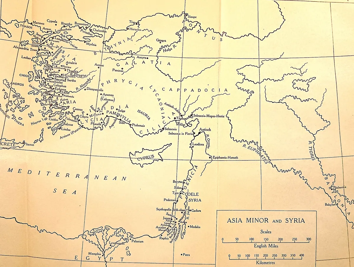 Cambridge Ancient History map plate: Asia Minor and Syria