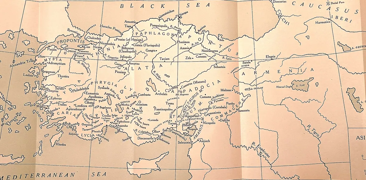 Cambridge Ancient History map plate: Asia Minor