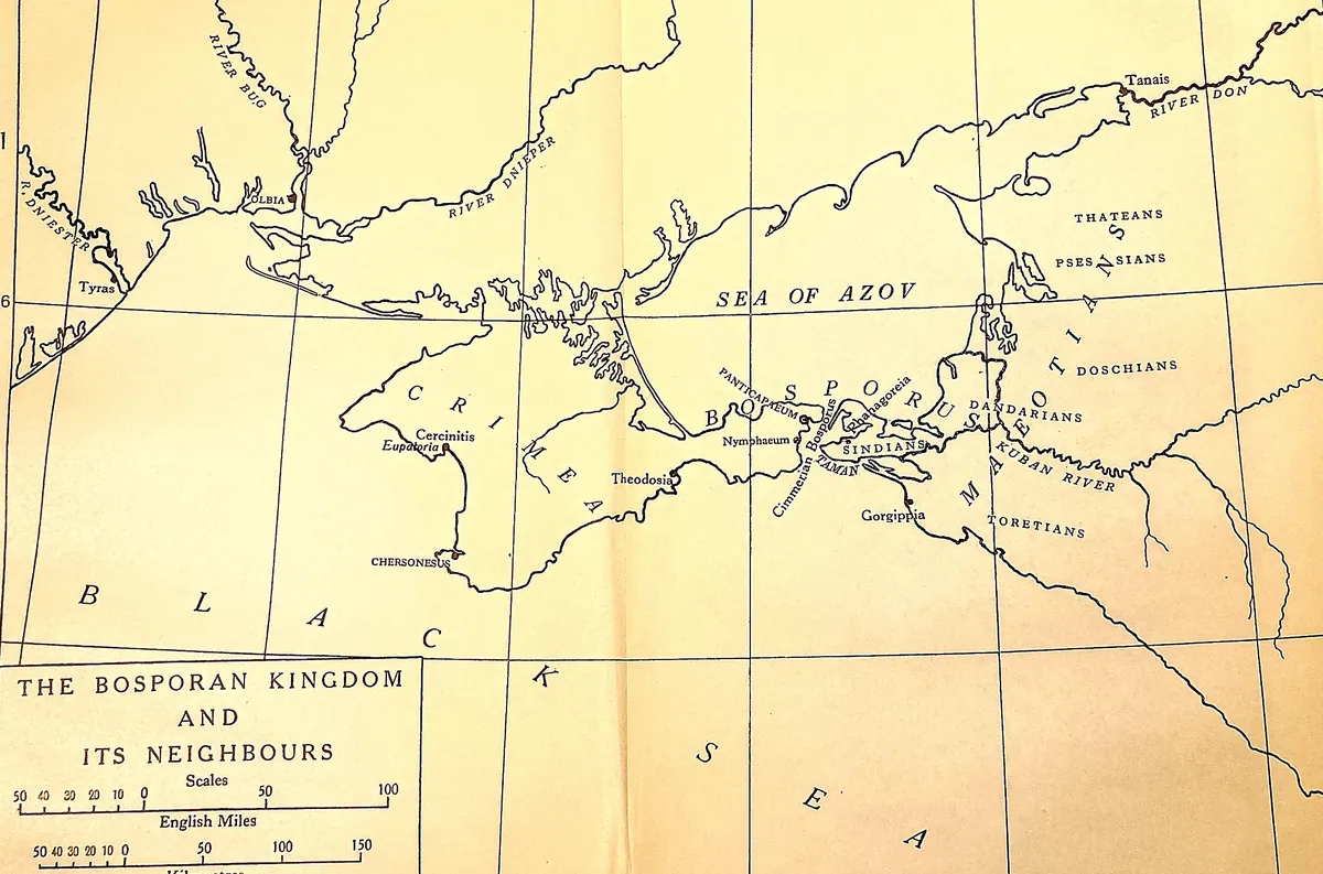 Cambridge Ancient History map plate: The Bosporan Kingdom and its Neighbours