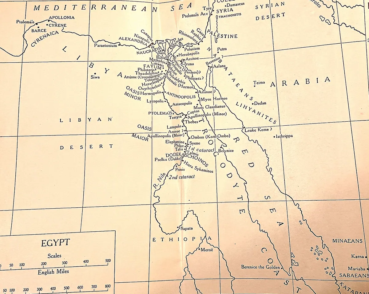 Cambridge Ancient History map plate: Egypt
