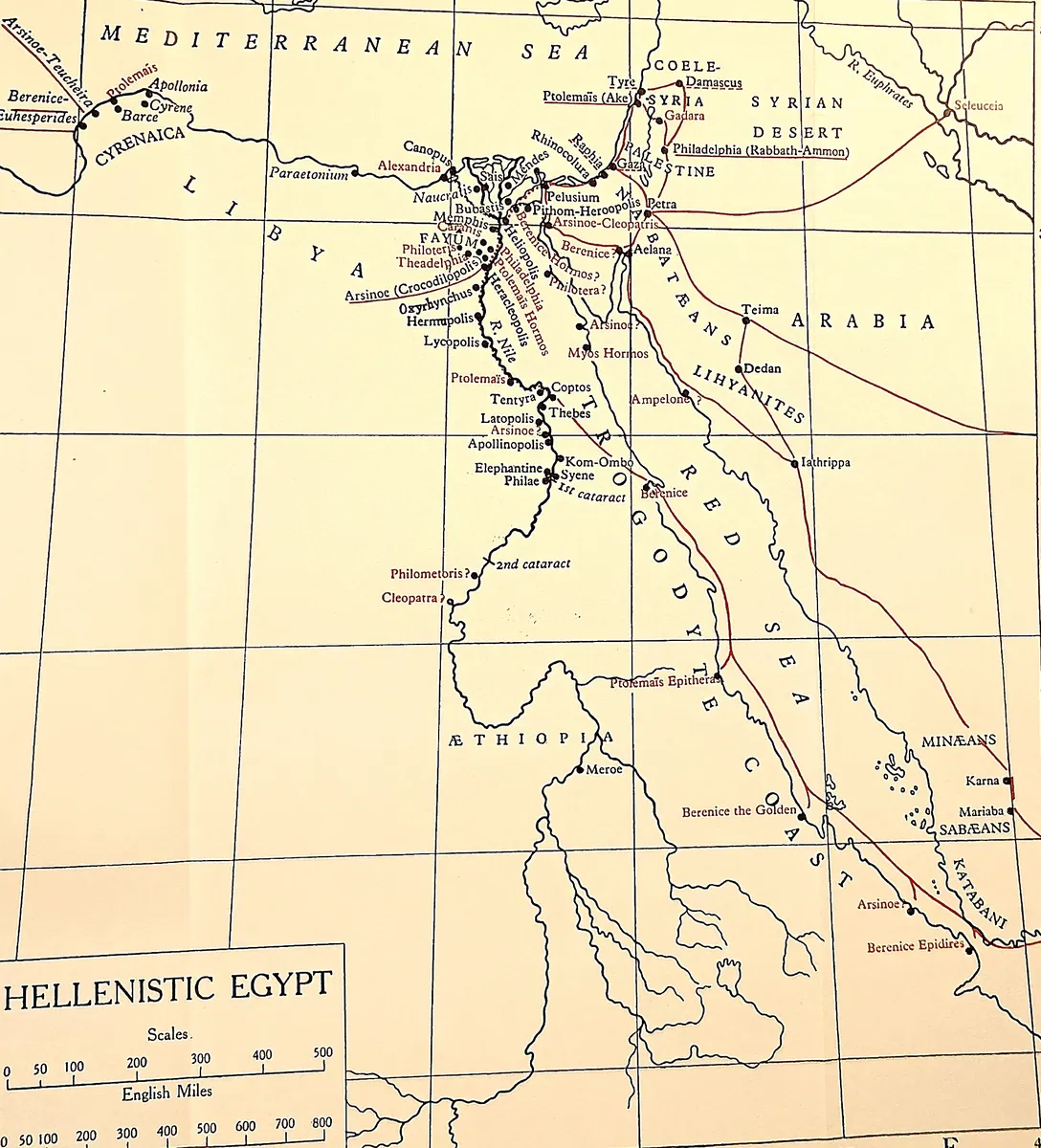 Cambridge Ancient History map plate: Hellenistic Egypt