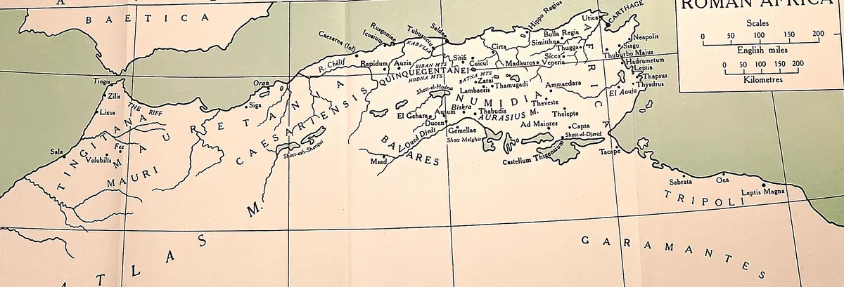 Cambridge Ancient History map plate: Roman Africa