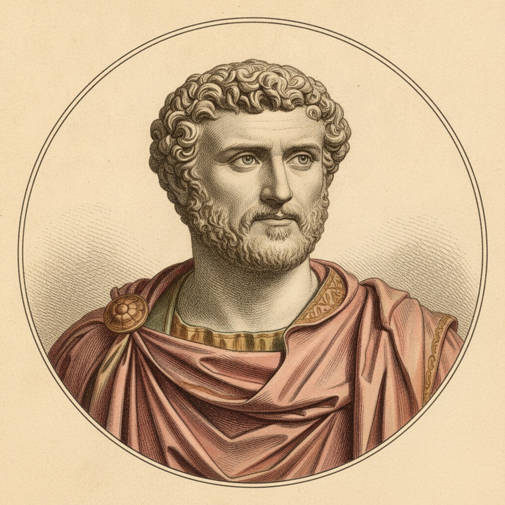 Restored portrait of Antoninus Pius