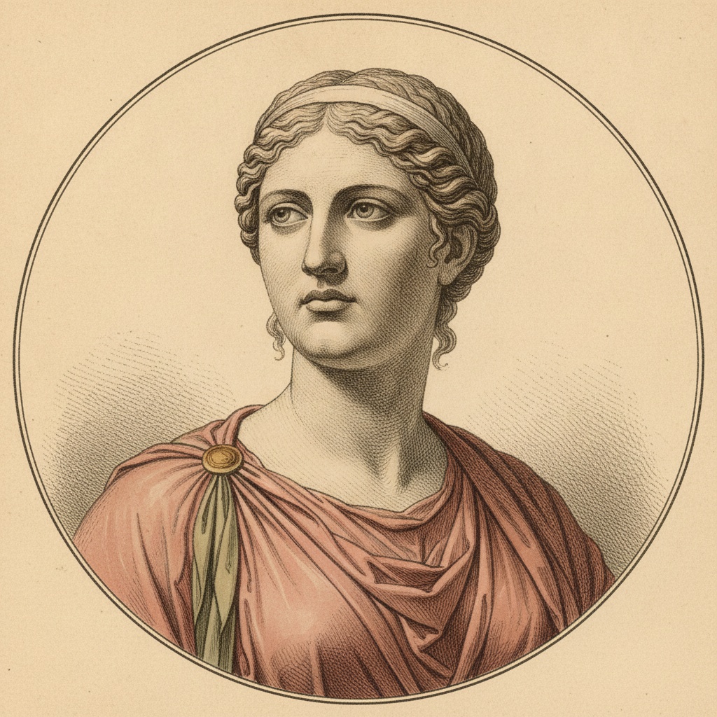 Restored portrait of Aspasia of Miletus