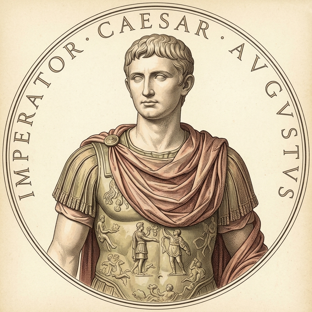 Restored portrait of Augustus