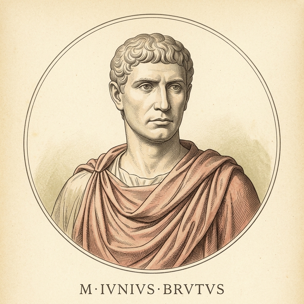 Marble portrait bust of Marcus Junius Brutus