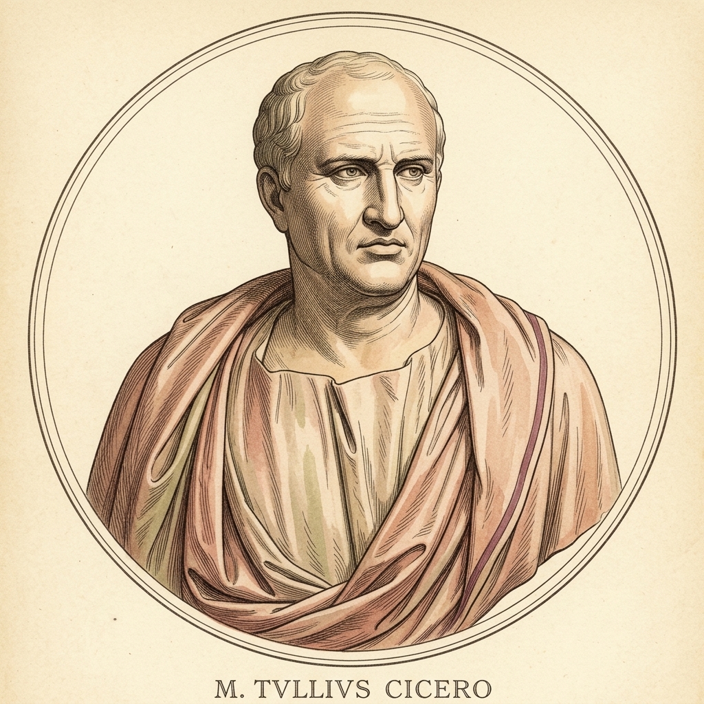 Marble portrait bust of Cicero