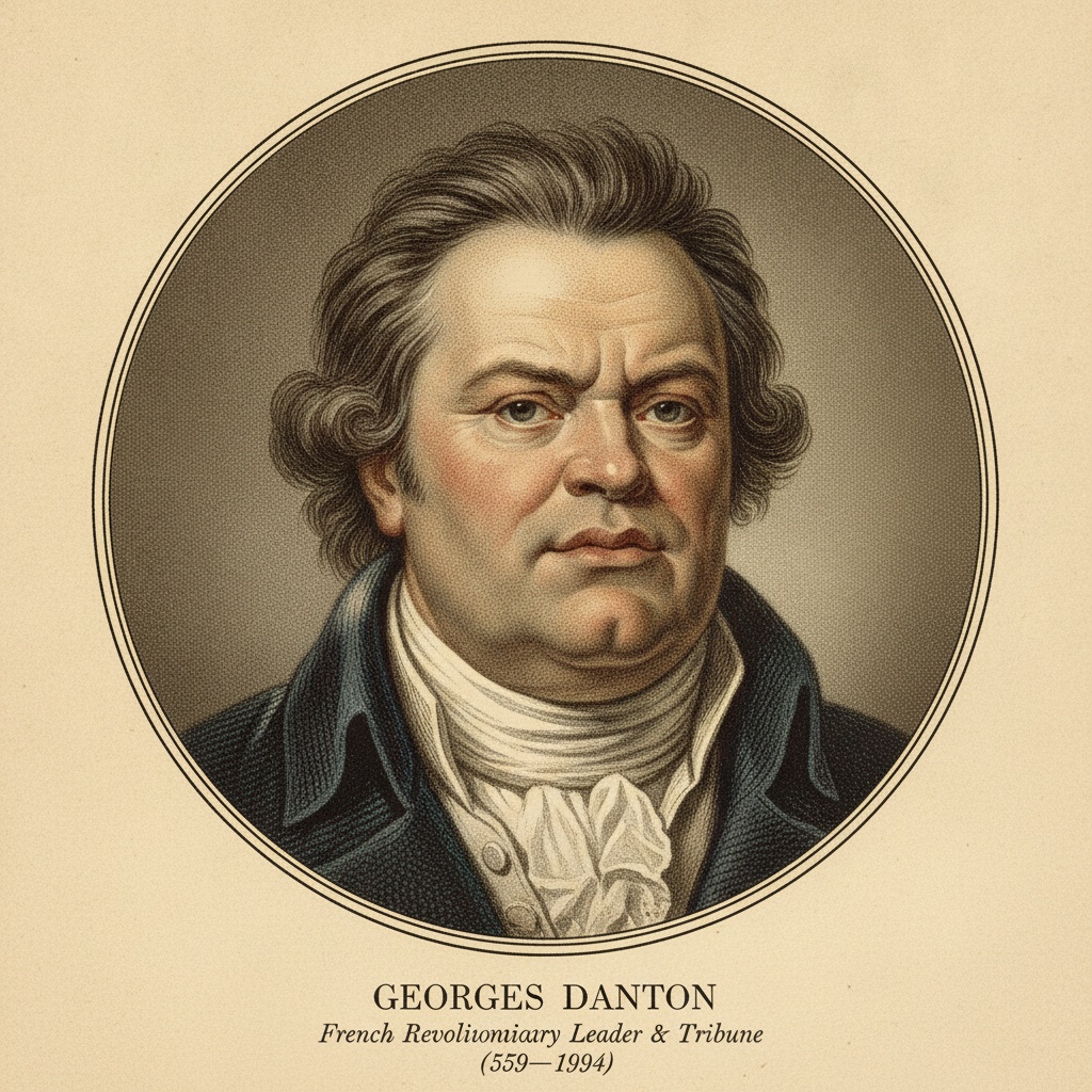 Restored portrait of Georges Danton