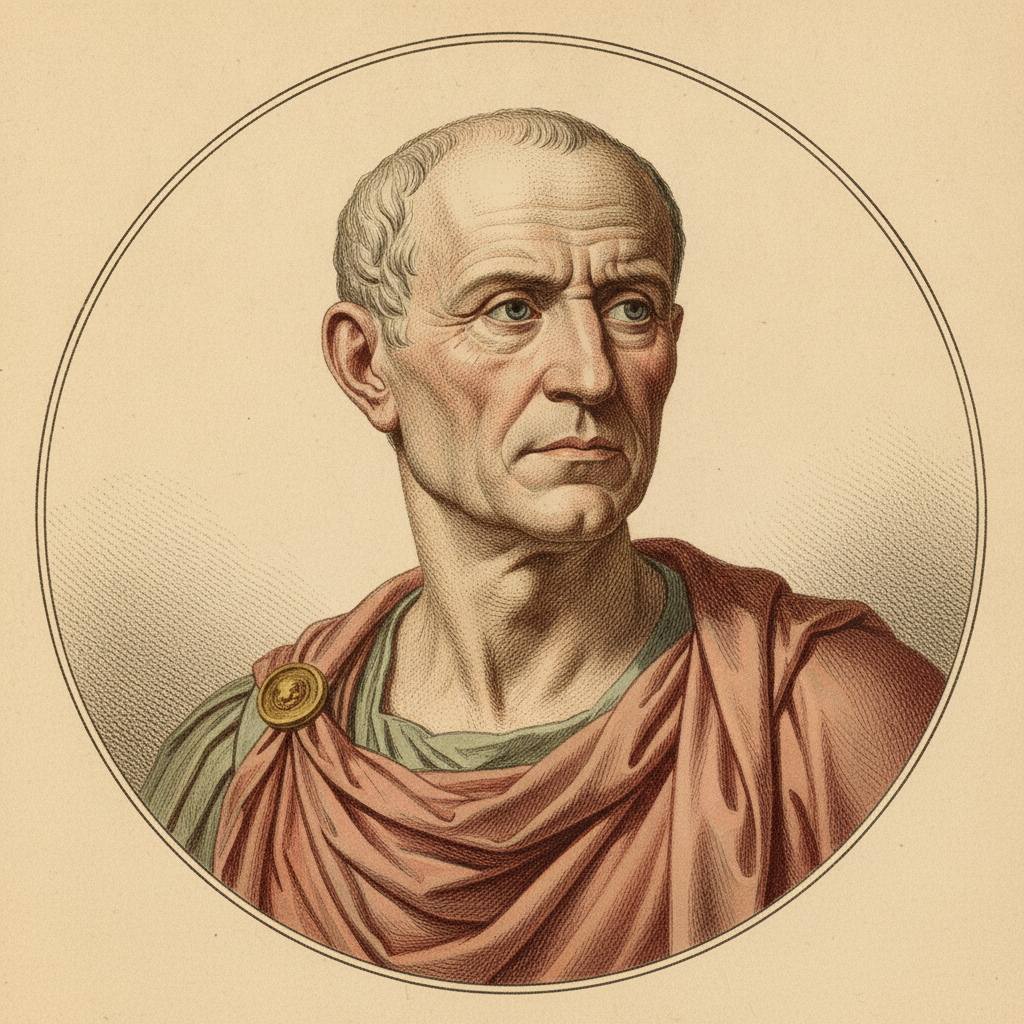 Portrait medallion of Galba
