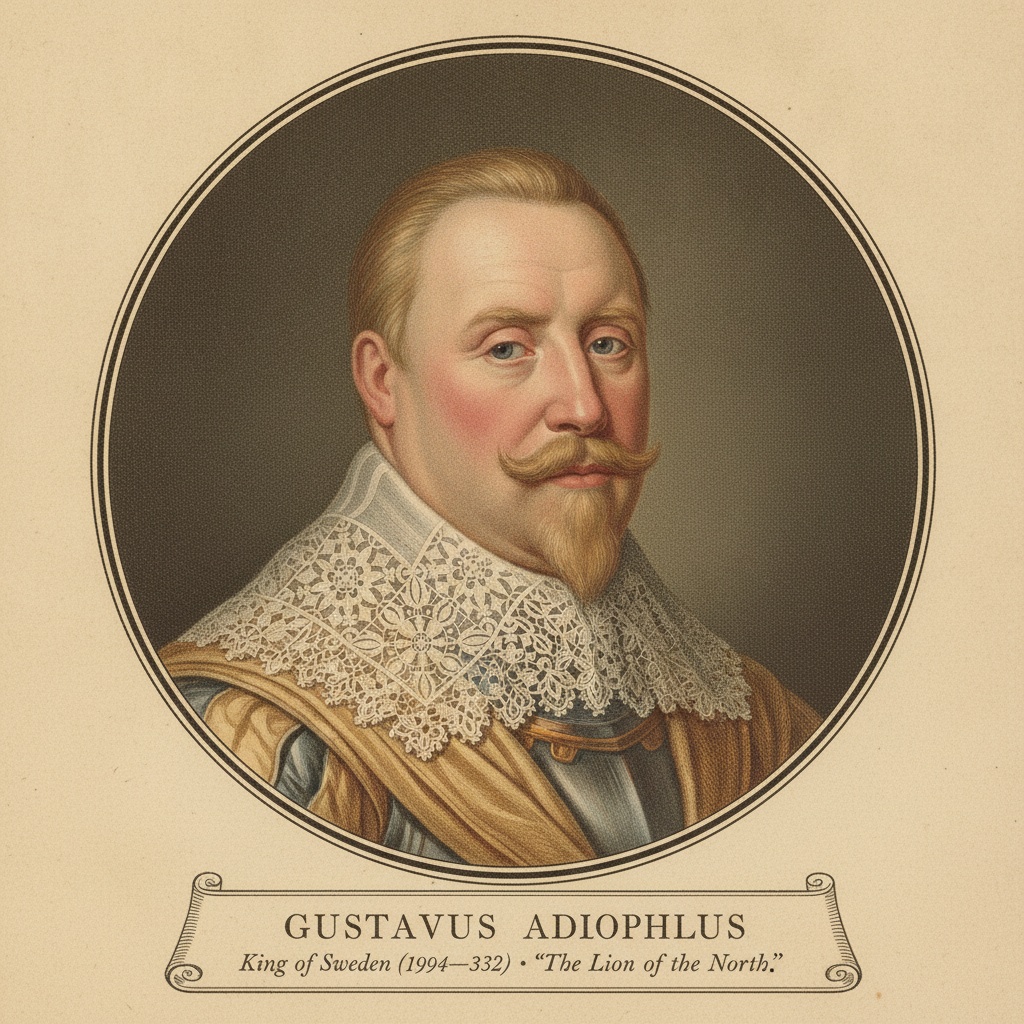 Restored portrait of Gustavus Adolphus