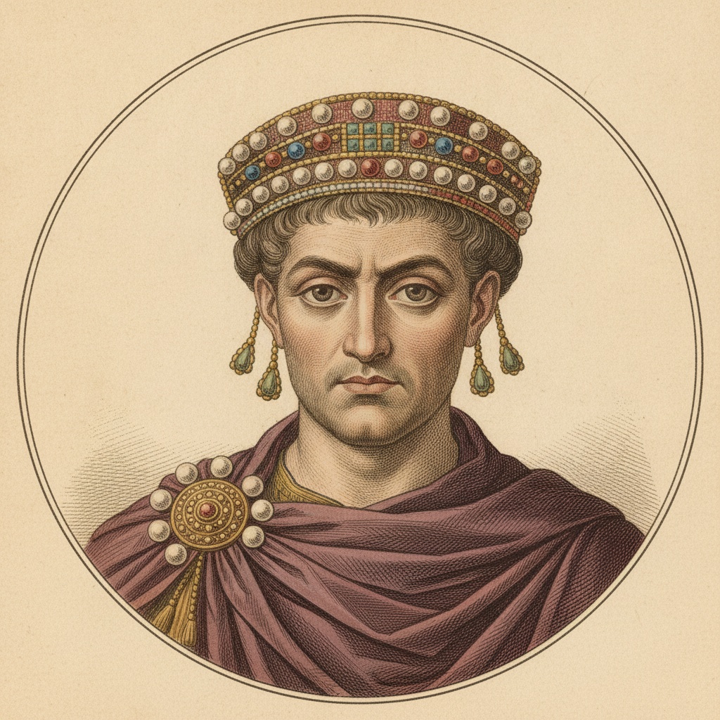 Restored portrait of Justinian