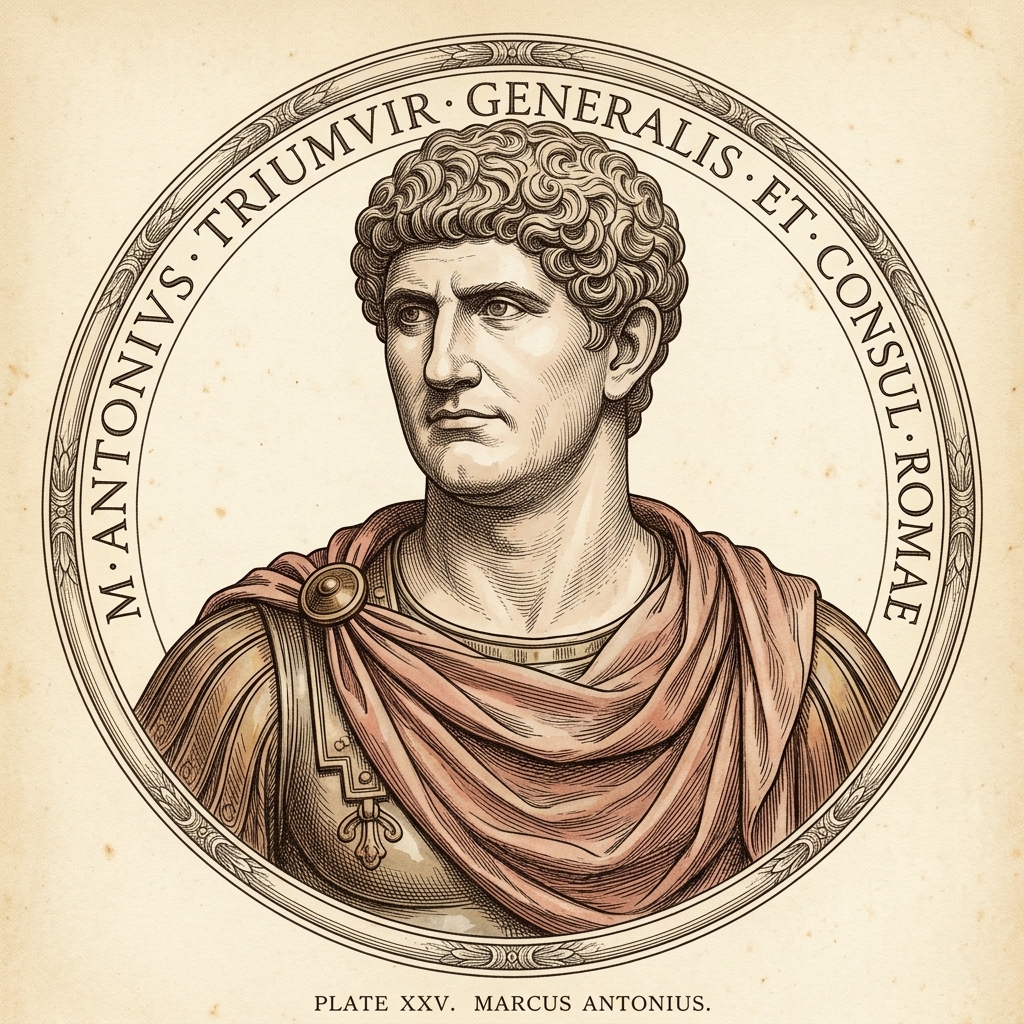 Marble bust of Mark Antony