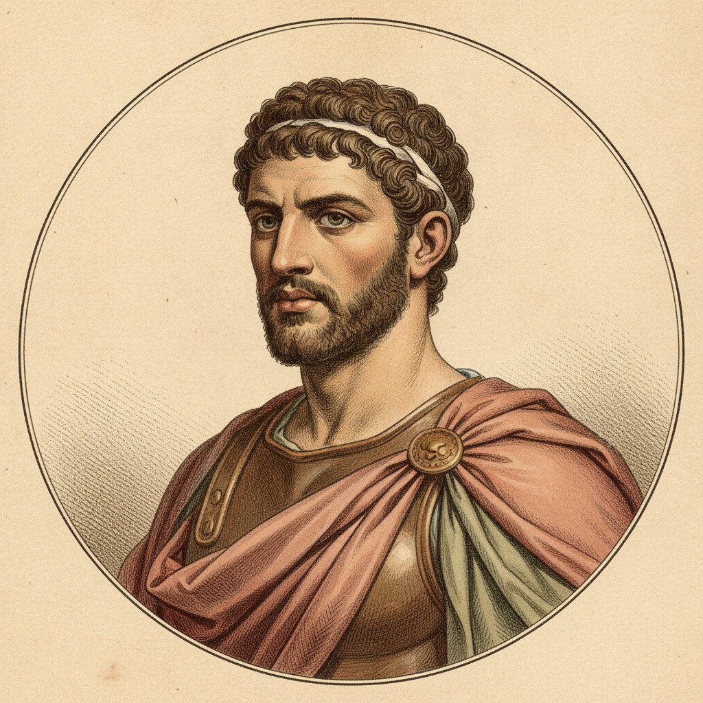 Restored portrait of Philip V of Macedon