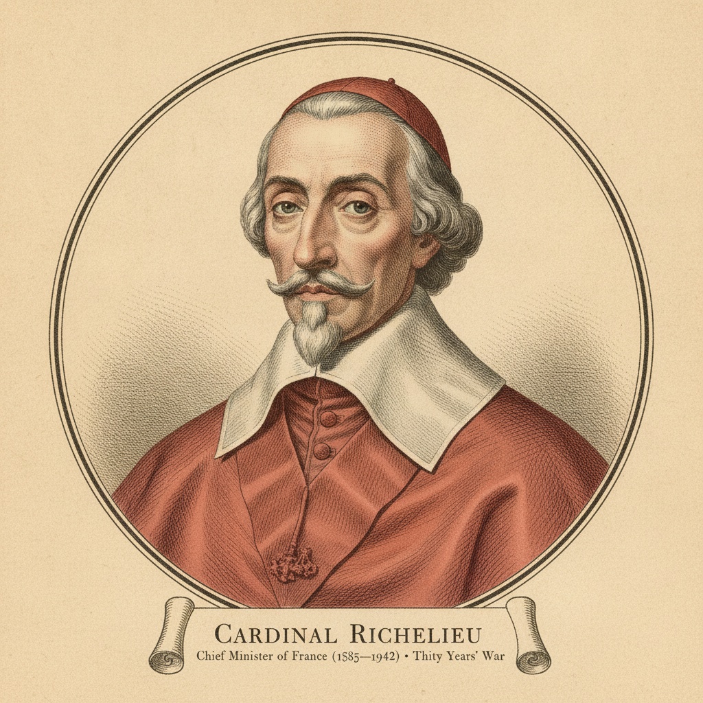 Restored portrait of Cardinal Richelieu