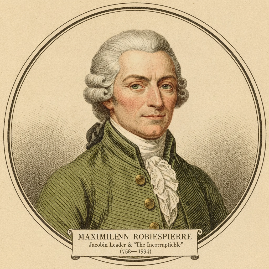 Restored portrait of Maximilien Robespierre